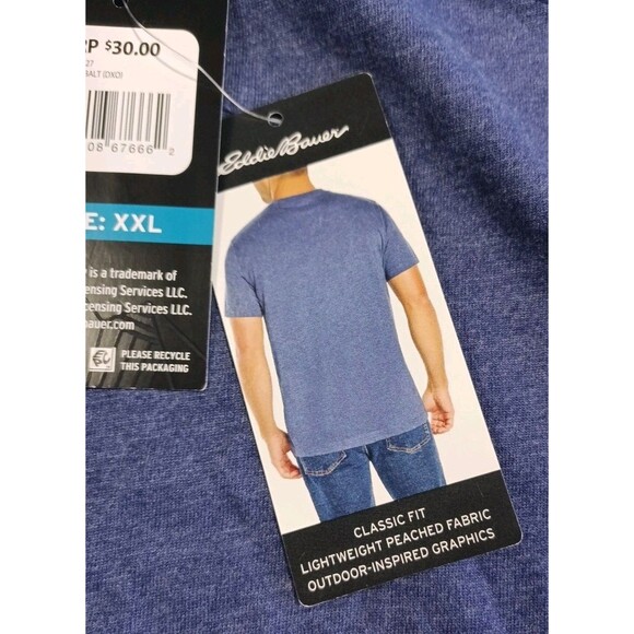 Eddie Bauer Men's Graphic T-Shirt Size XXL NWT Outdoor Sunset Theme - Picture 8 of 9